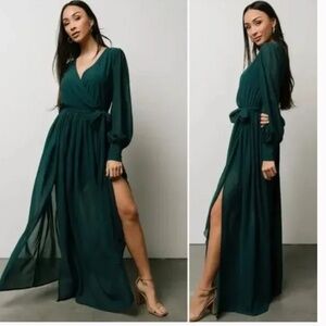Baltic Born Hunter Green Celine Maxi Dress Size 1X